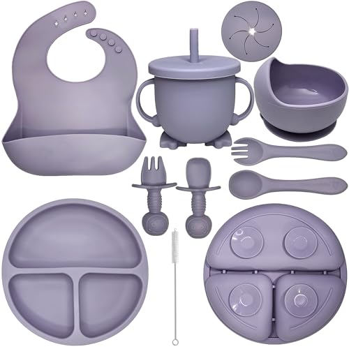 Silicone Feeding Set (10pc) - Lavender