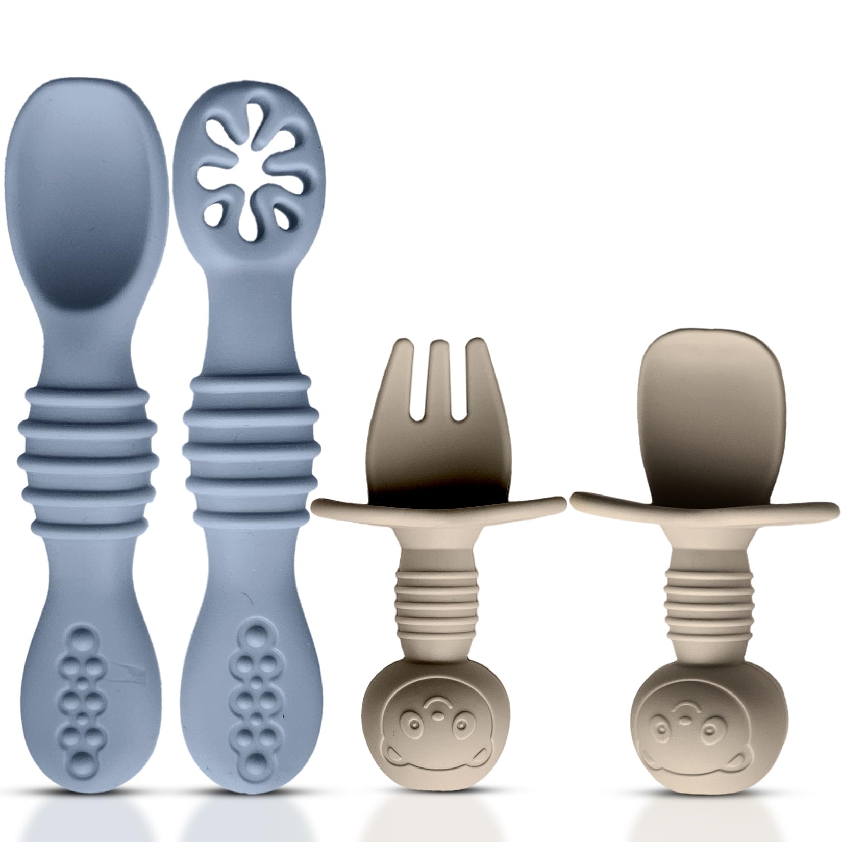 Silicone Baby Spoons & Fork
