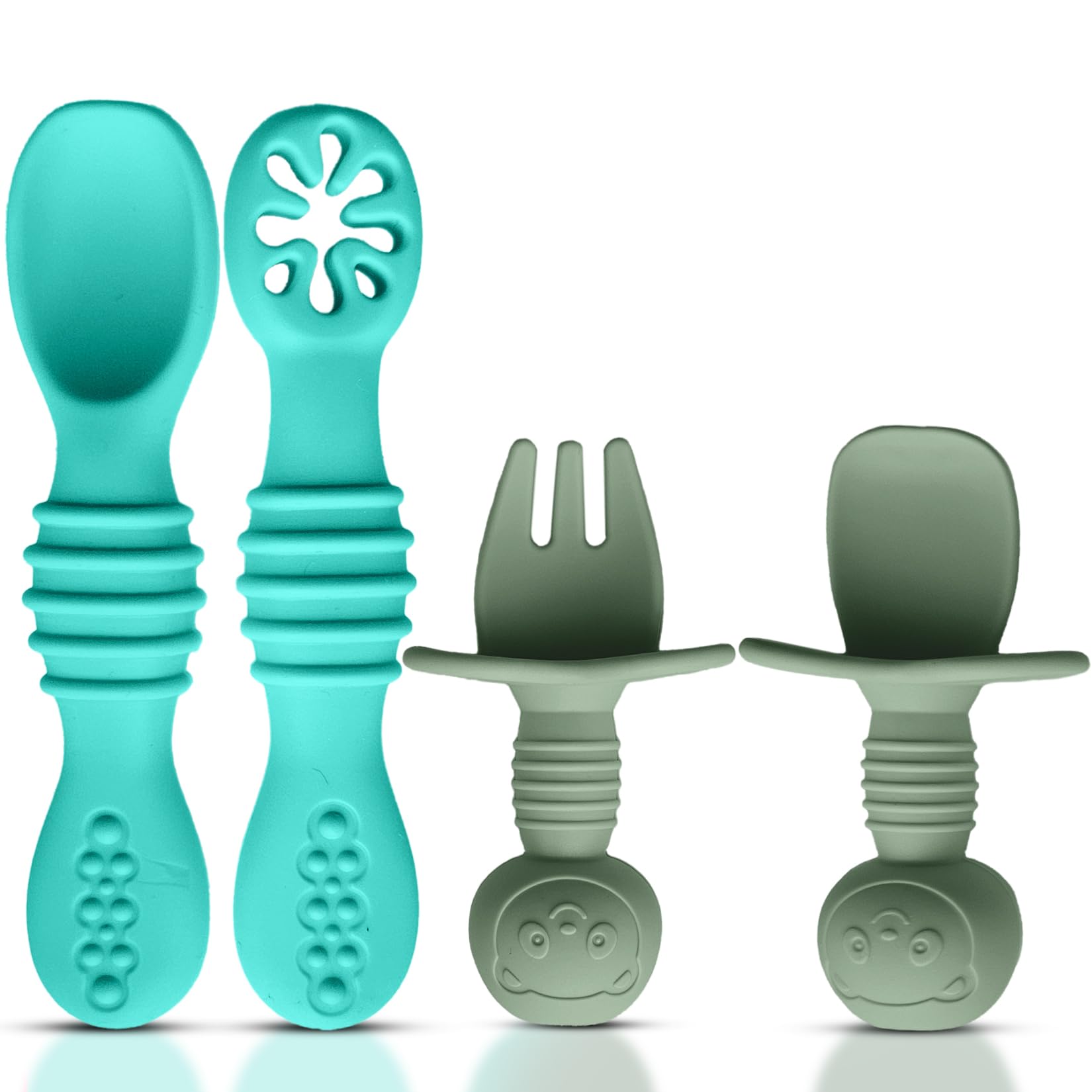 Silicone Baby Spoons & Fork