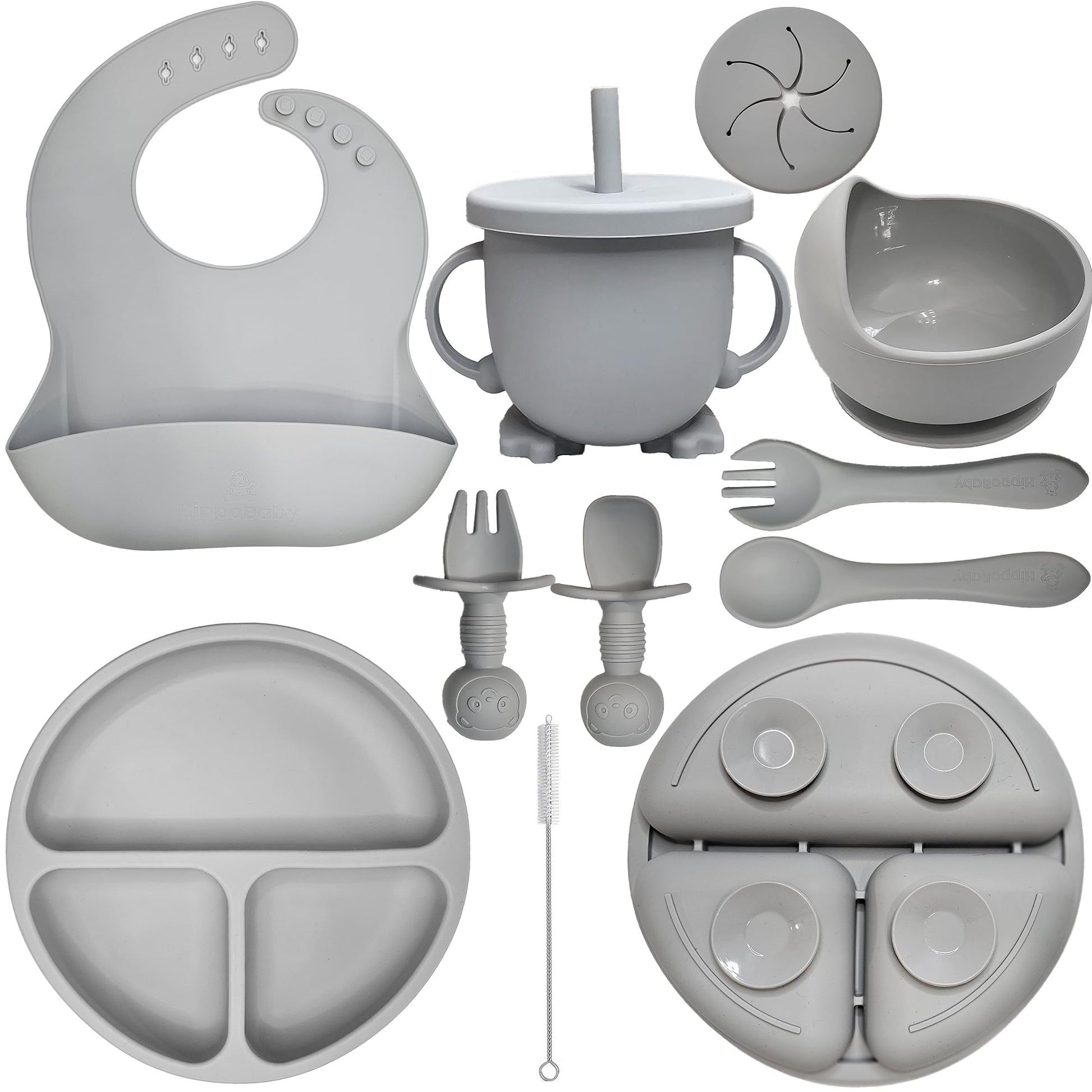 Silicone Feeding Set (10pc) - Cloud