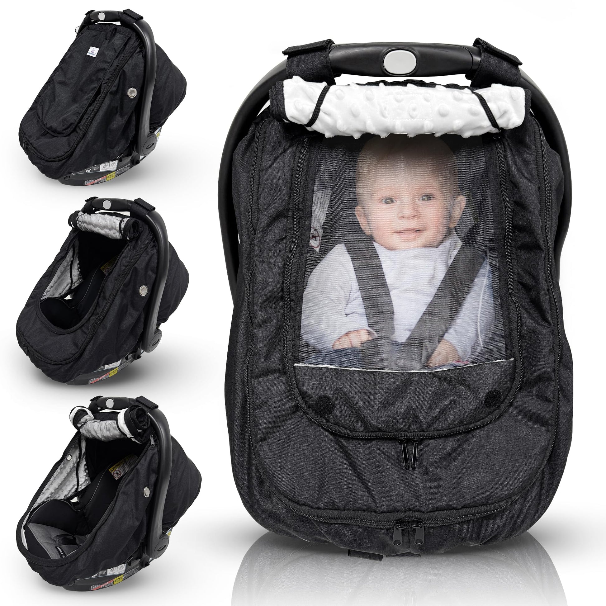 Waterproof Baby Car Seat Cover - Pink